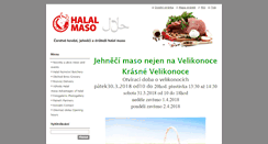 Desktop Screenshot of halal-maso.cz