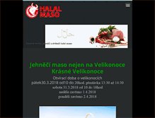 Tablet Screenshot of halal-maso.cz